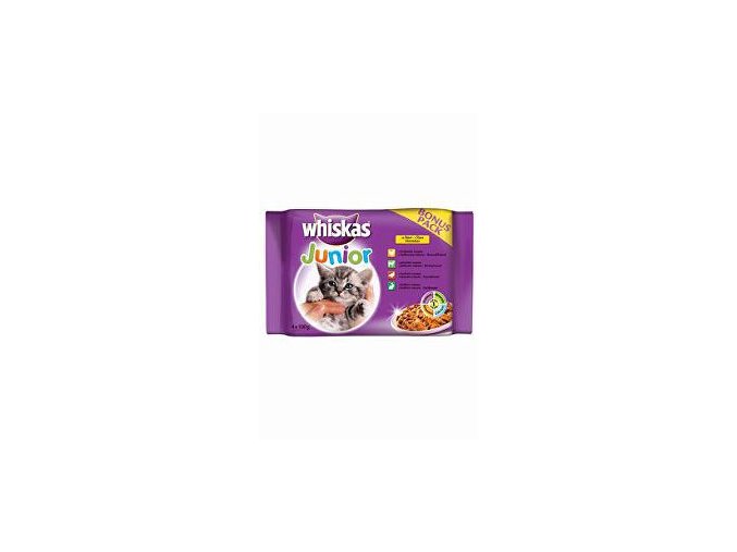 Whiskas kapsa Junior v šťave 4x100g