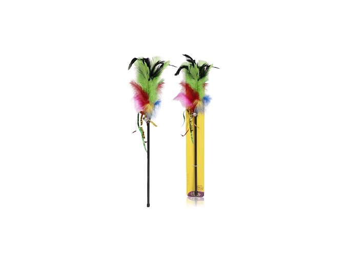 Hračka udica kohútie pierko 50cm