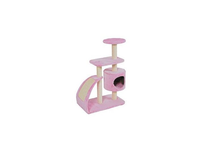 Škrabadlo WAVE cat tree L ružová 91cm Zolux