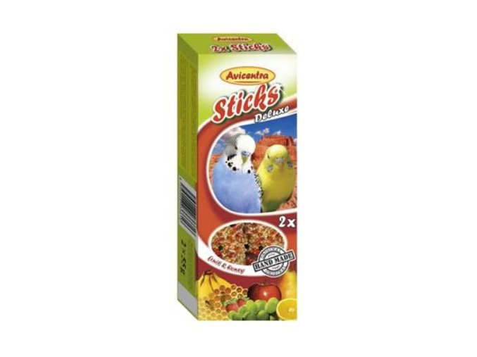 Avicentra tyčinky andulka - ovocie+med 2ks