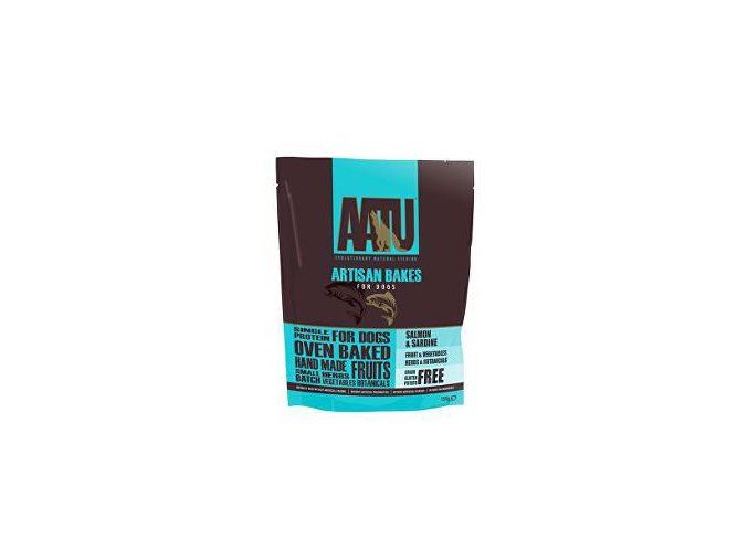 AATU Dog Artisan Bakes Salmon & Sardine 150g