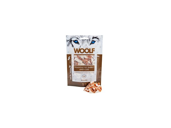 WOOLF Rabbit and Cod Triangle 100g