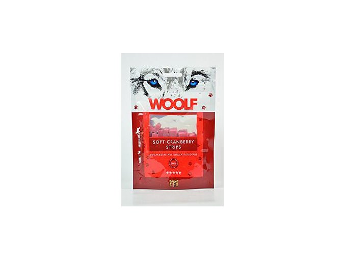WOOLF Soft Cranberry Strips 100g