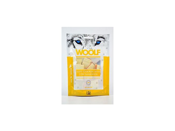 WOOLF Soft Chicken with Cod Sandwich 100g