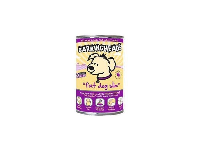 BARKING HEADS Fat Dog Slim konz. 400g