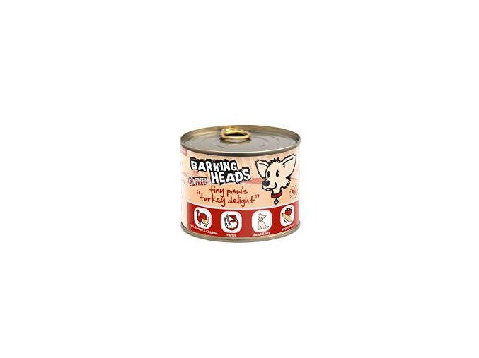 BARKING HEADS Tiny Paws Turkey Delight konz. 200g