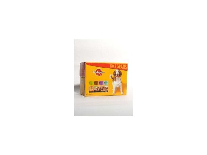 Pedigree kapsa 12pack kura / jahňa / hydina / hovädzie 100g