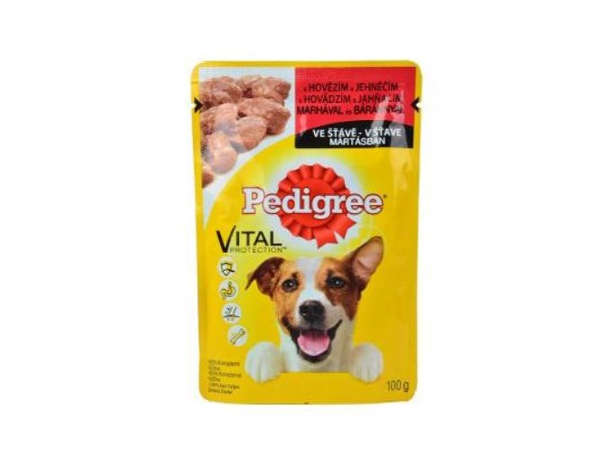 Pedigree kapsa Adult hovädzie / jahňa 100g