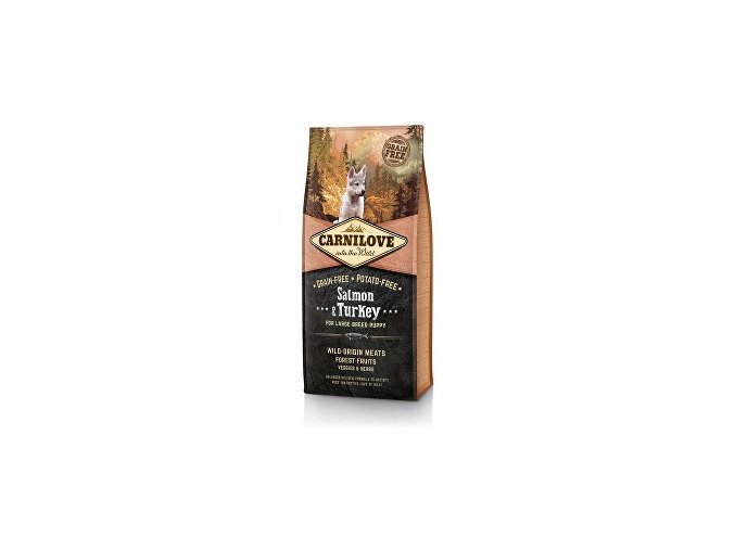 Carnilove Dog Salmon & Turkey for LB Puppies 1,5kg