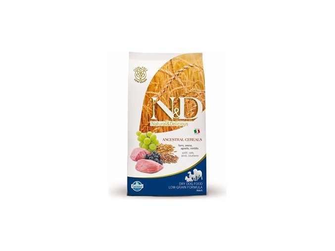 N&D LG DOG Puppy M/L Lamb & Blueberry 12kg