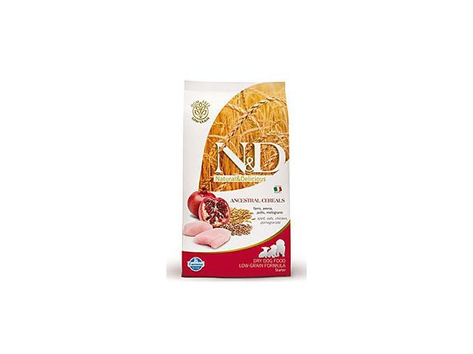 N&D Low Grain DOG Puppy Starter Chicken & Pomegr 800g