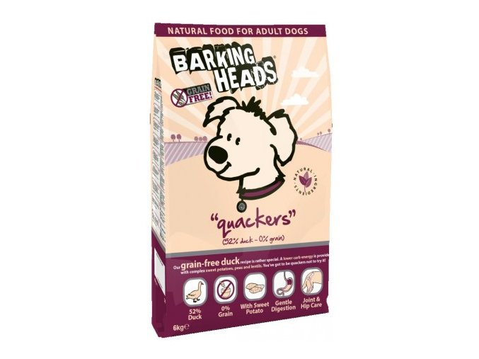 BARKING HEADS Quackers GRAIN FREE 12kg