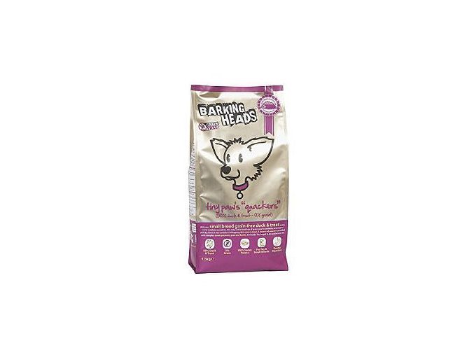 BARKING HEADS Tiny Paws Quackers GRAIN FREE 1.5kg
