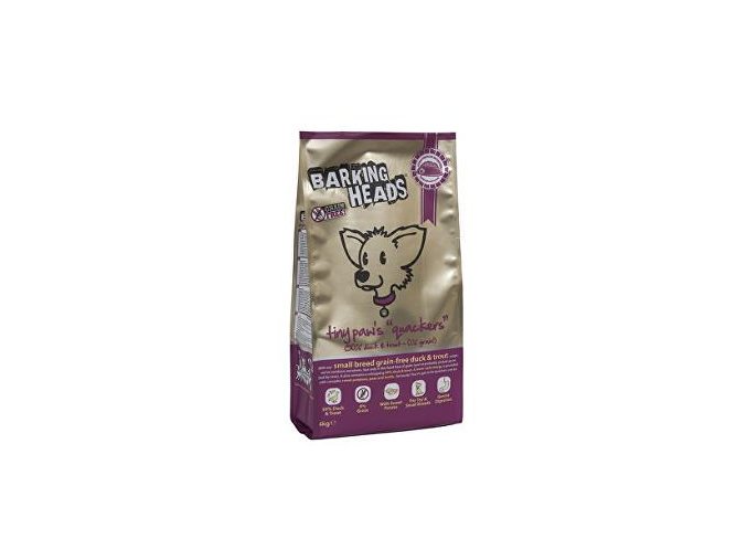 BARKING HEADS Tiny Paws Quackers GRAIN FREE 4 kg
