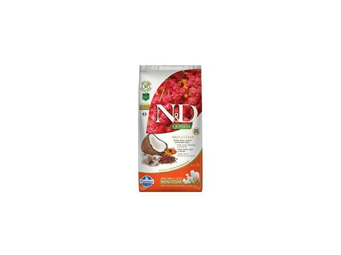 N&D GF Quinoa DOG Skin&Coat Herring & Coconut 7kg