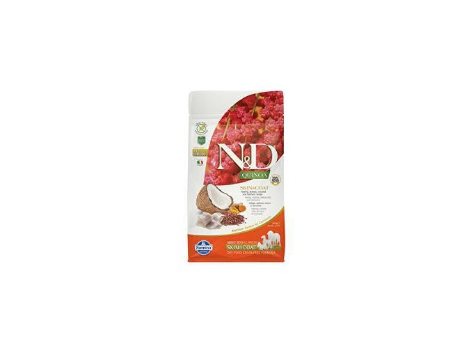 N&D GF Quinoa DOG Skin&Coat Herring & Coconut 800g