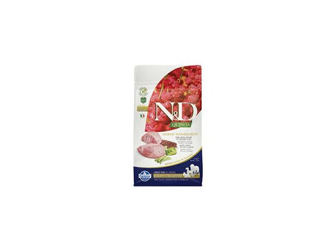 N&D GF Quinoa DOG Weight Mngmnt Lamb & Broccoli 800g