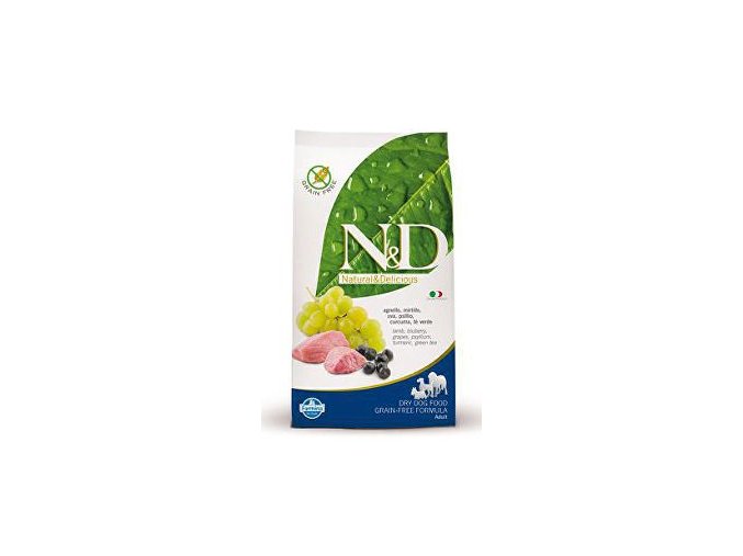 N&D Grain Free DOG Adult Lamb & Blueberry 12kg