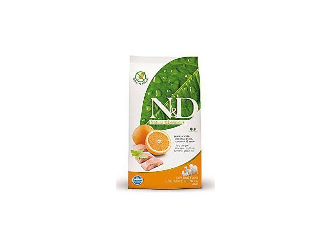 N&D Grain Free DOG Adult Mini Fish & Orange 2,5kg