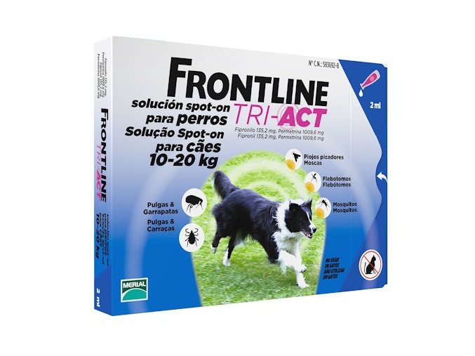 frontline tri act pre psov spot on m 10 20 kg 1 pip