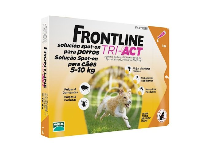 frontline tri act pre psov spot on s 5 10 kg 1 pip