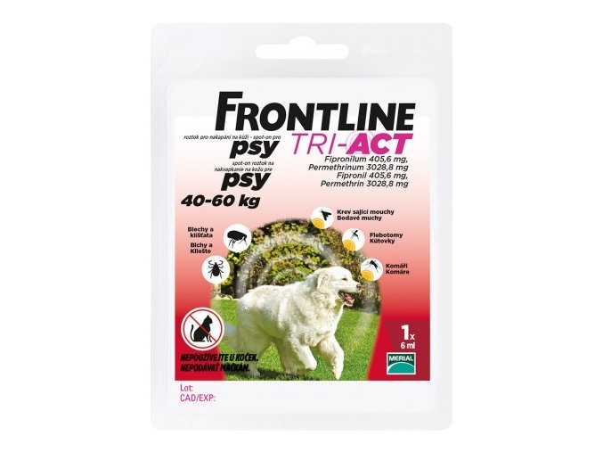 frontline tri act pre psov spot on xl 40 60 kg 1 pip