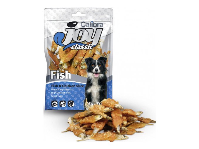 calibra joy dog classic fish chicken slice 80g new