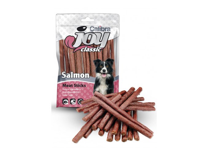 calibra joy dog classic salmon sticks 80g new