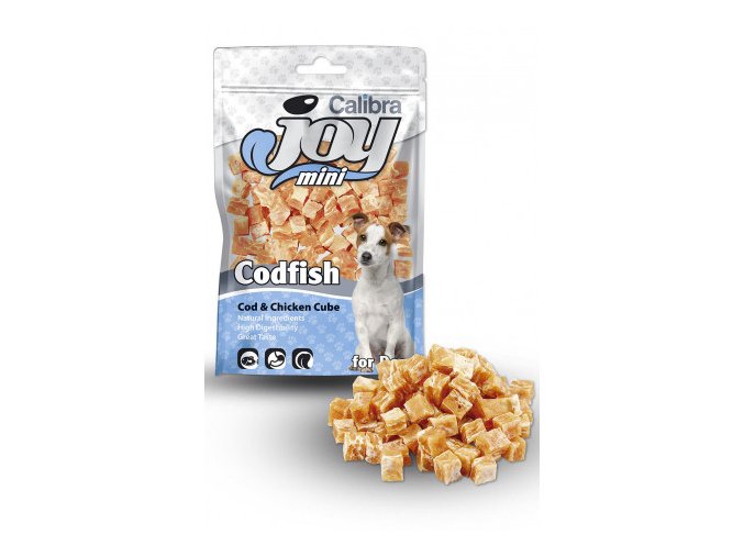 calibra joy dog mini cod chicken cube 70g 