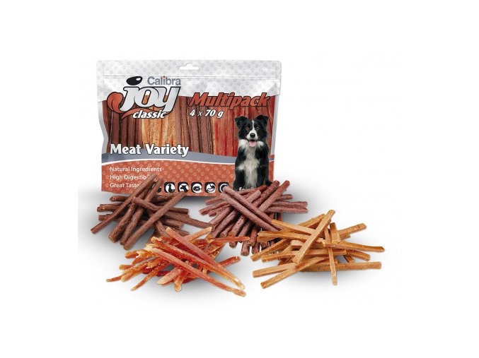 calibra joy dog multipack meat variety mix 4x70g 