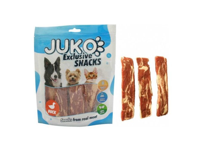 juko excl smarty snack duck codfish jerky 250g