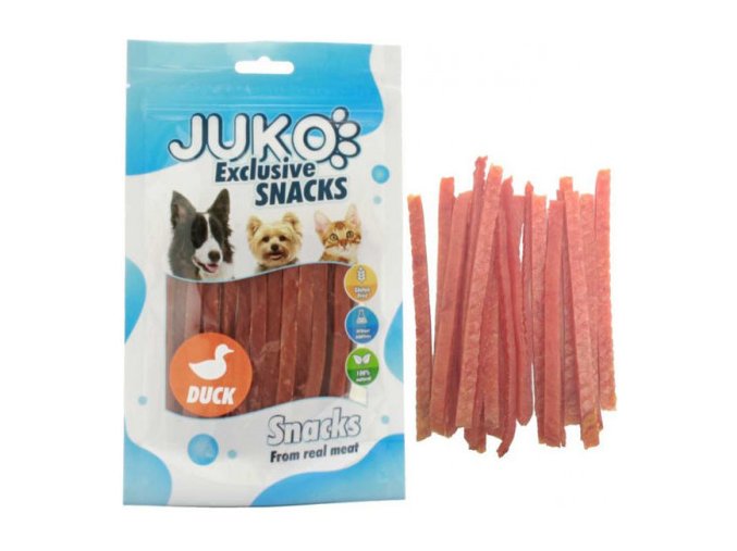 juko excl smarty snack duck strips 250g