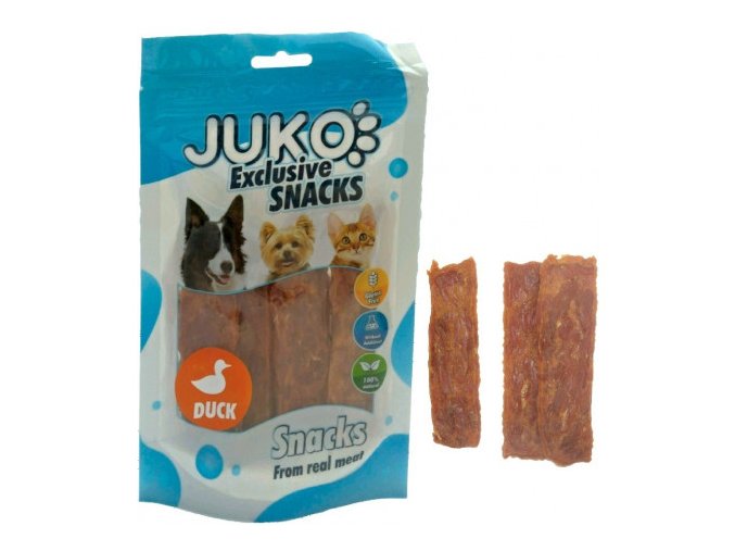 juko excl smarty snack soft duck jerky 70g