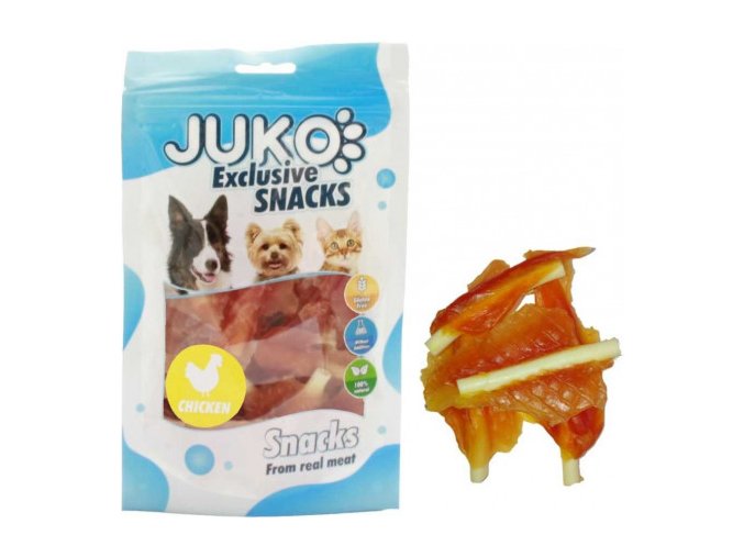 juko excl smarty snack soft mini chicken jerky 250g