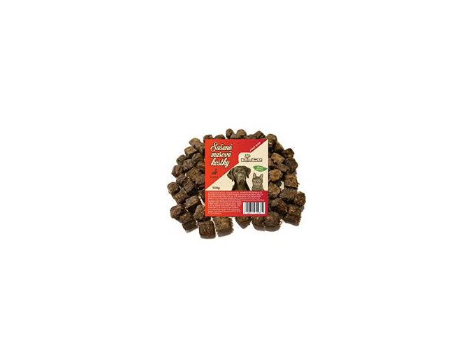 NATURECA mäsové kocky z kačice, 100% mäso 150g