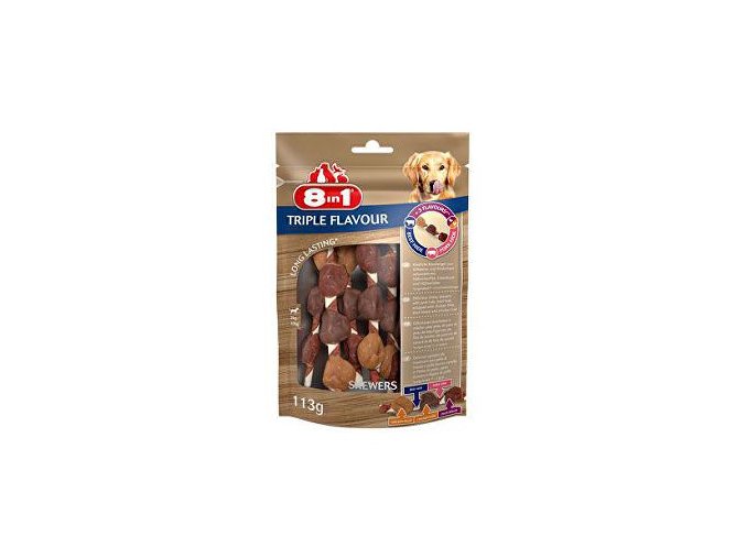 Pochúťka 8in1 Triple Flavour skewers (6ks)
