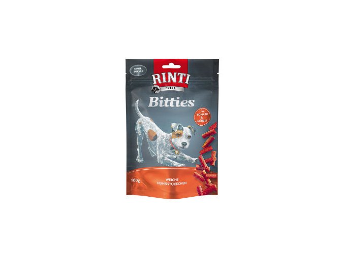 Rinti Dog Extra Mini-Bits paradajka + tekvica 100g