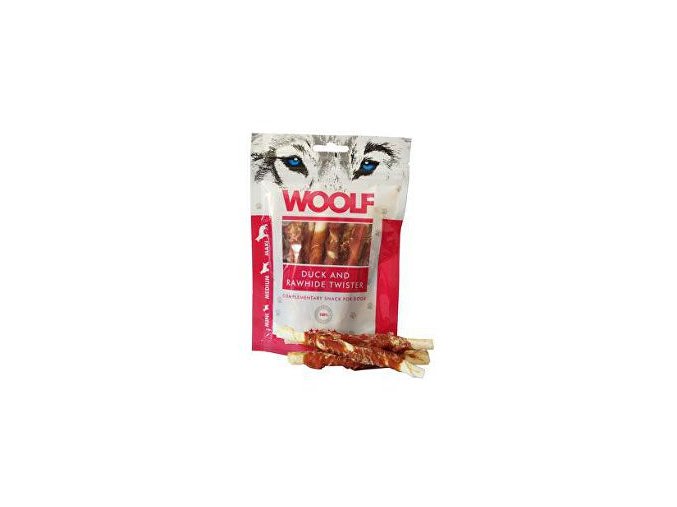 WOOLF Duck&Rawhide twister 100g