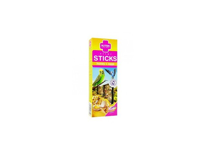 Nutrin Sticks tyčinka andulka Eggs&Honey 2ks