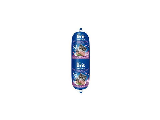 Brit Premium Cat by Nature Sausage Ch&T Sterilised 180g