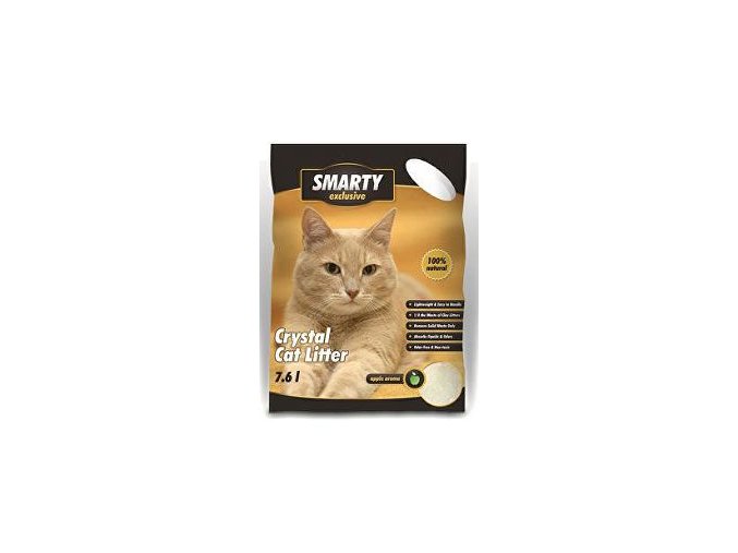 Podstielka Smarty Exclusive silikát zel. jablko 7,6l