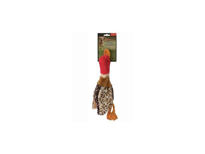 Hračka pes Kačka pískacia 35cm Skinneeez