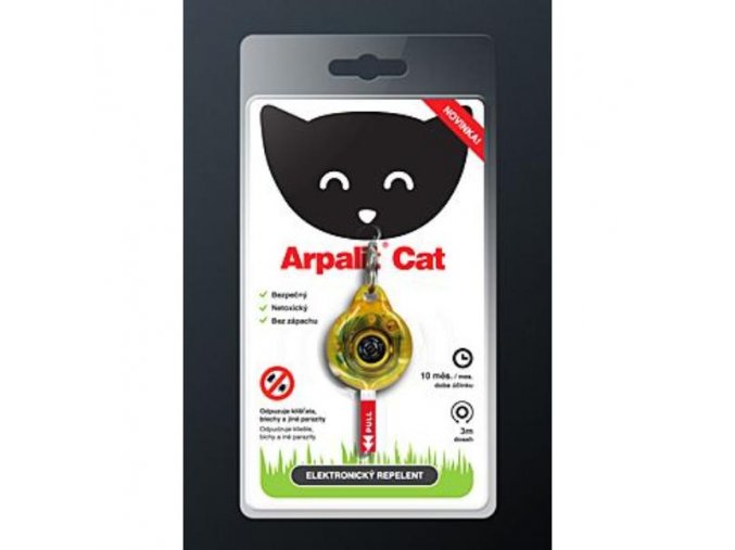 Elektr. odpuzovač klíšťat Arpalit Cat pre mačky 1ks