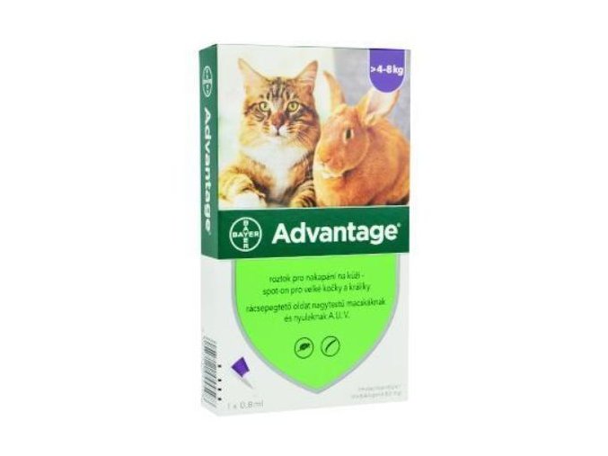 Advantage 80 10% 1x0,8ml pre mačky nad 4kg