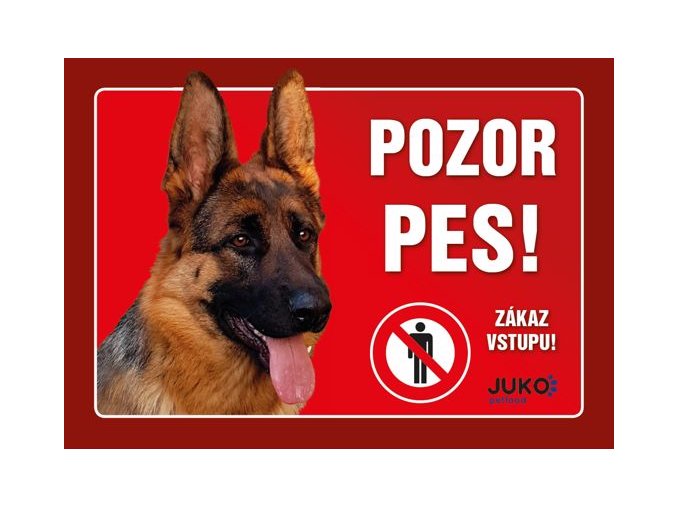 Ceduľka PLAST - Nemecký ovčiak
