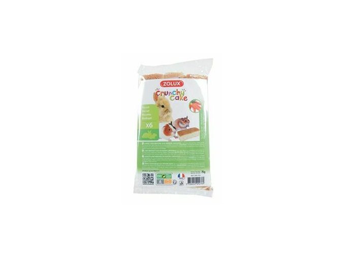 Crunchy Cake mrkva pre hlodavce 75g