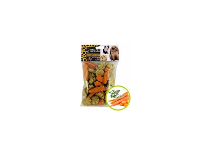 FINE PET Mrkva + Lucerna pre hlodavce 120g