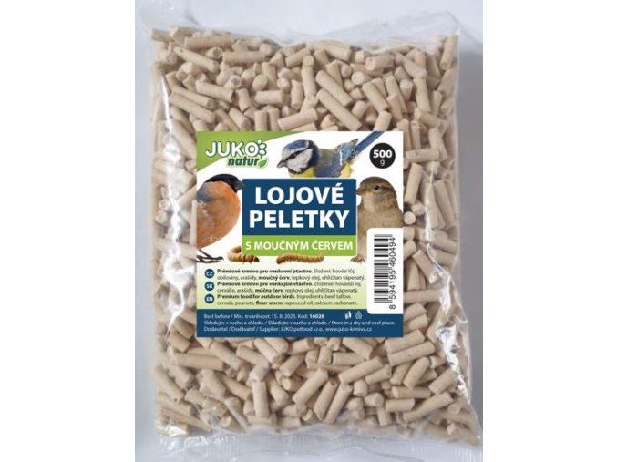 Lojové peletky s múčnym červom 500 g