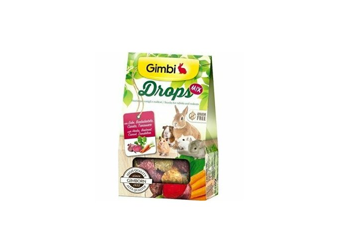 Gimbi Drops Grain Free pre hlodavce mix 50g