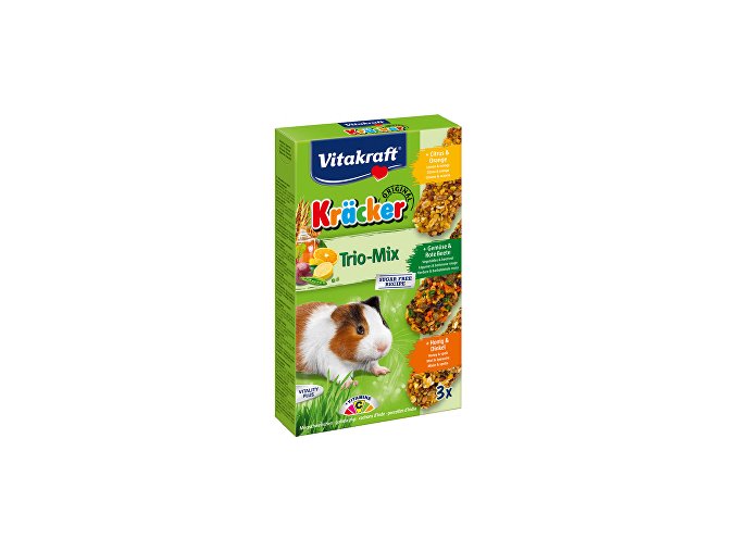 Vitakraft Rodent Guinea pig Kräcker honey/veg/citr 3ks